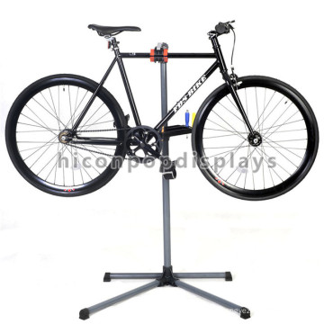 Durable Metal Freestanding Sturdy Custom Adjustable Single Bike Stand Bike Shop Display Racks